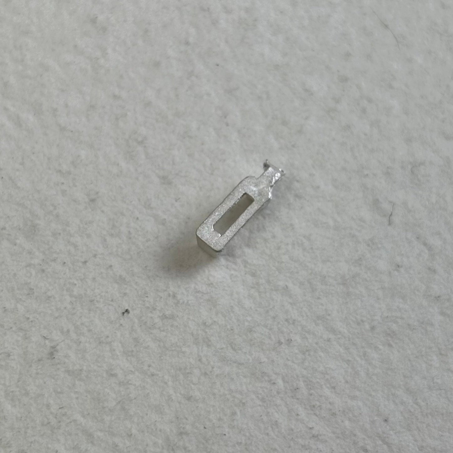 5mm x 1.5mm Baguette semi collet sterling silver cast stone setting