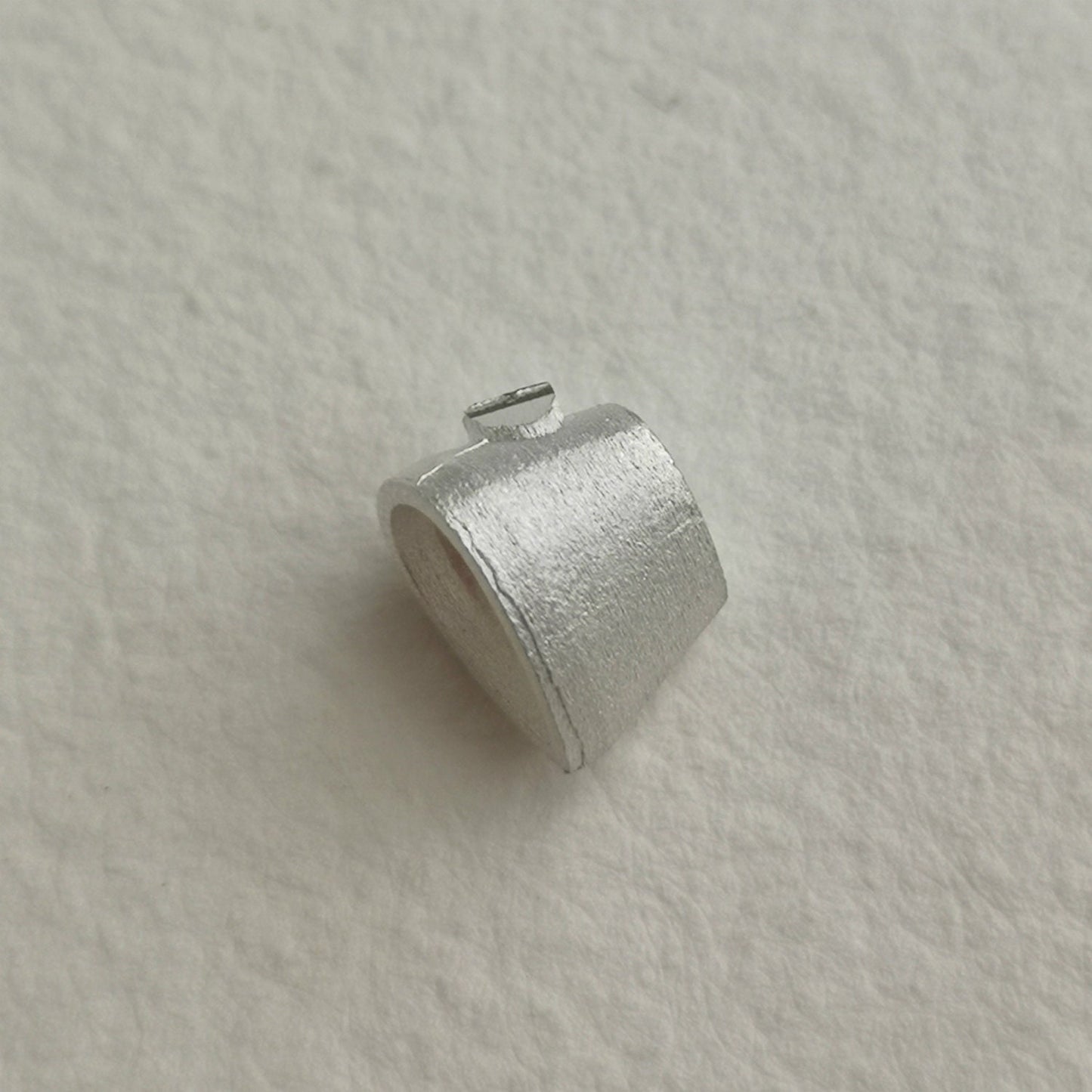 7x5mm Pear collet sterling silver cast stone setting