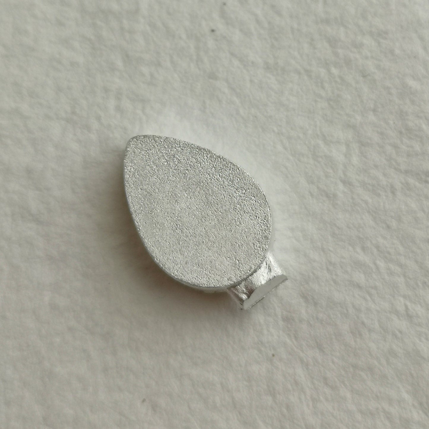 12x8mm Pear cabochon sterling silver cast stone setting