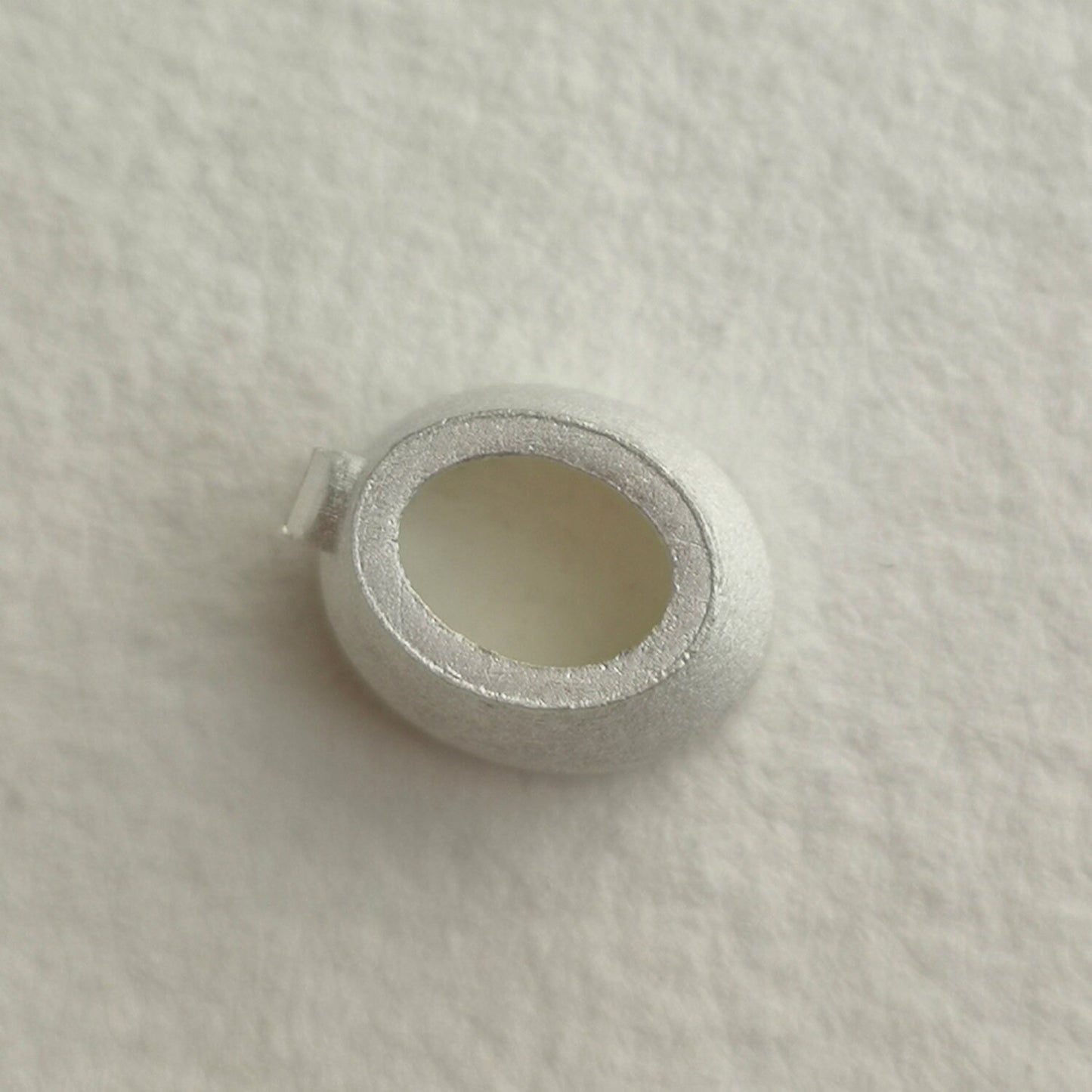 10x8mm Oval Rubover Sterling silver cast stone Setting