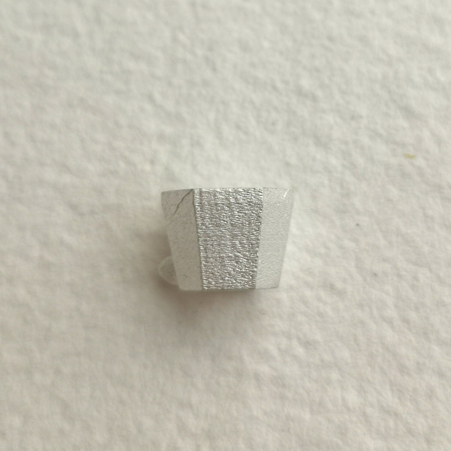 6mm Hexagonal collet sterling silver cast Stone Setting