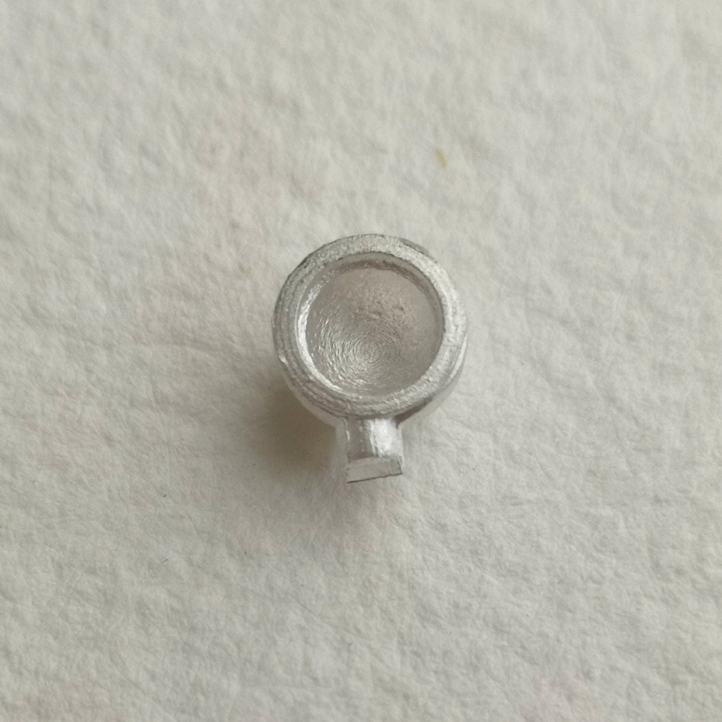 5mm Round Cup collet sterling silver cast stone Setting
