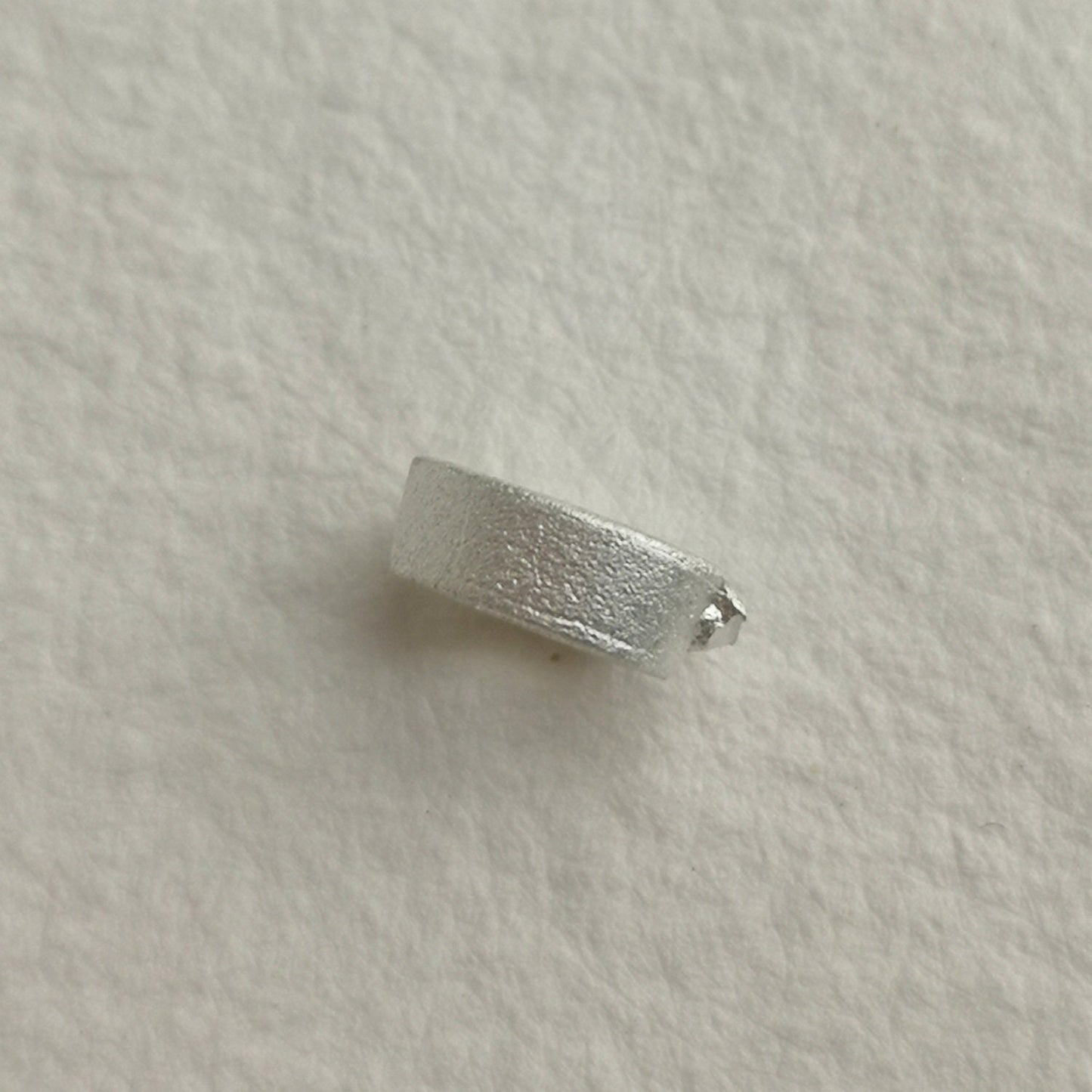 6x4mm Oval collet sterling silver cast stone setting