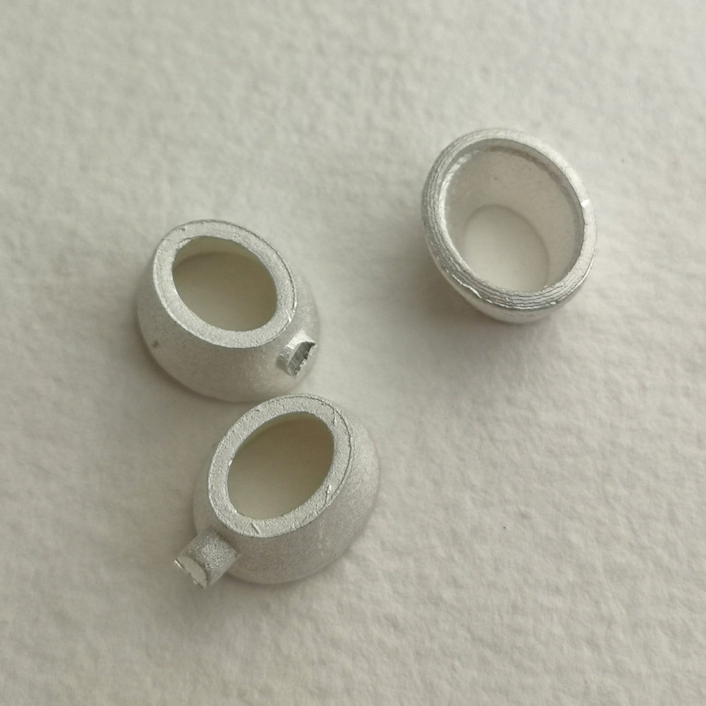 10x8mm Oval Rubover Sterling silver cast stone Setting