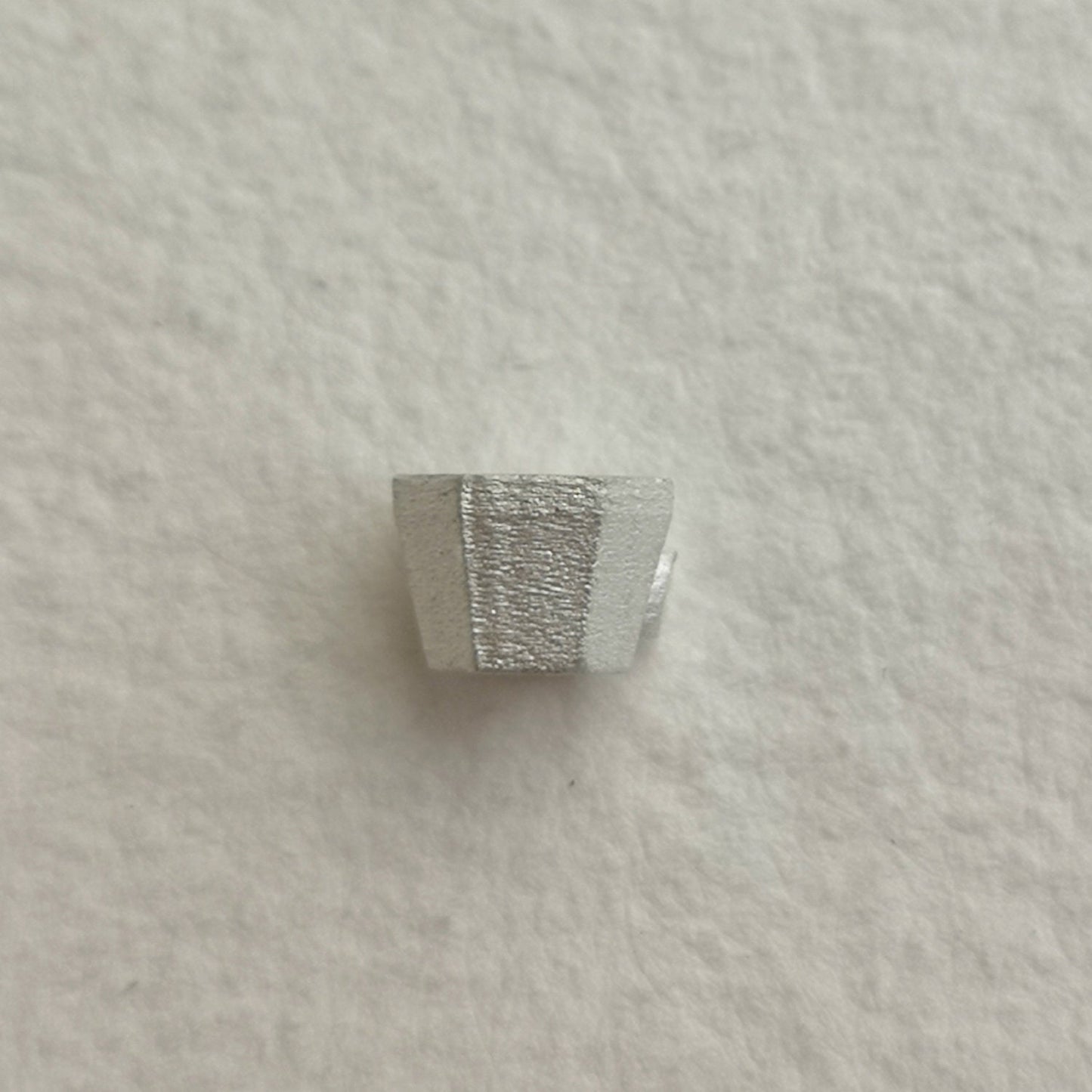 4mm Hexagonal collet sterling silver cast stone Setting