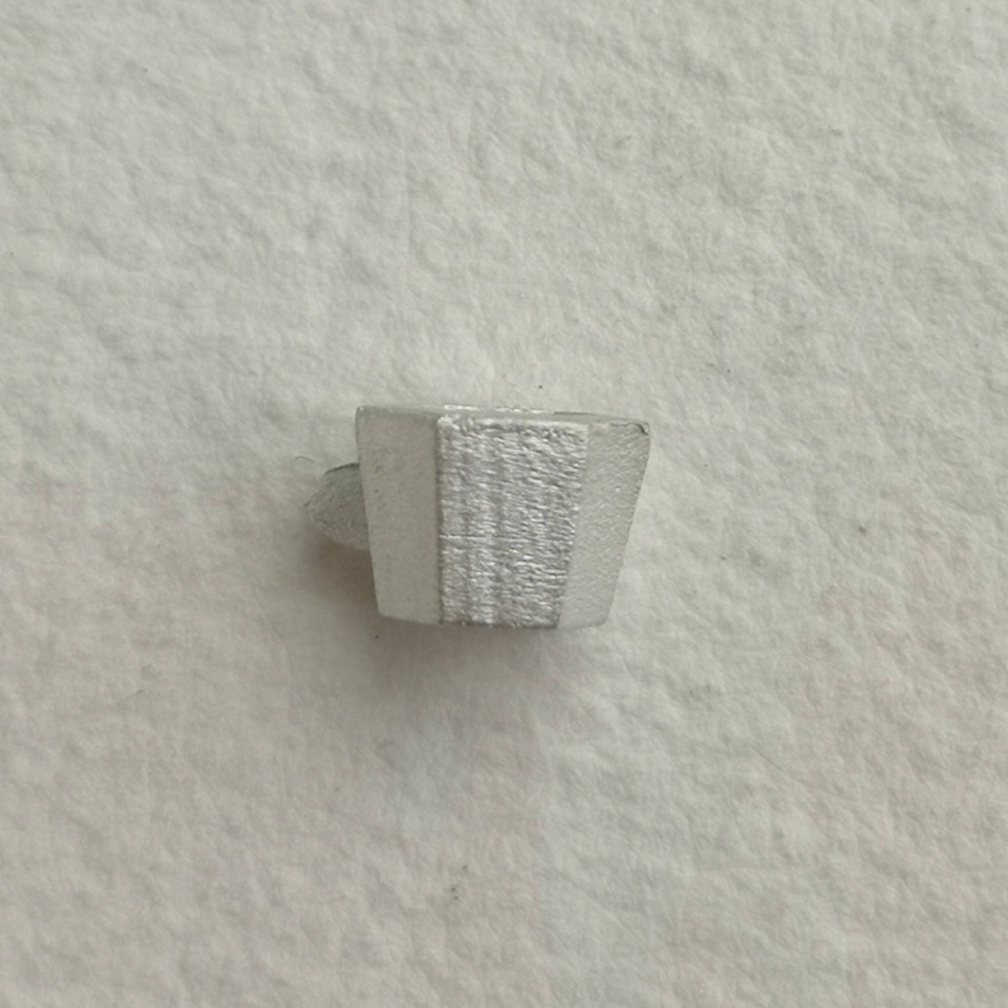 5mm Hexagonal collet sterling silver cast Stone Setting