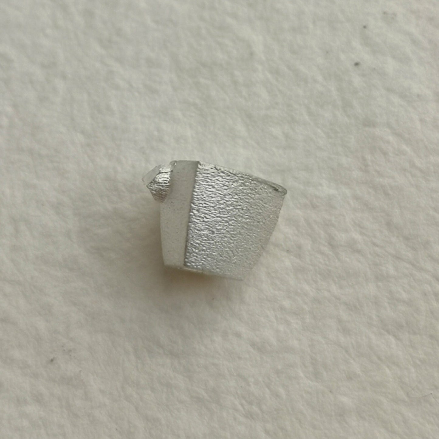 5mm Trillion collet sterling silver cast Stone Setting