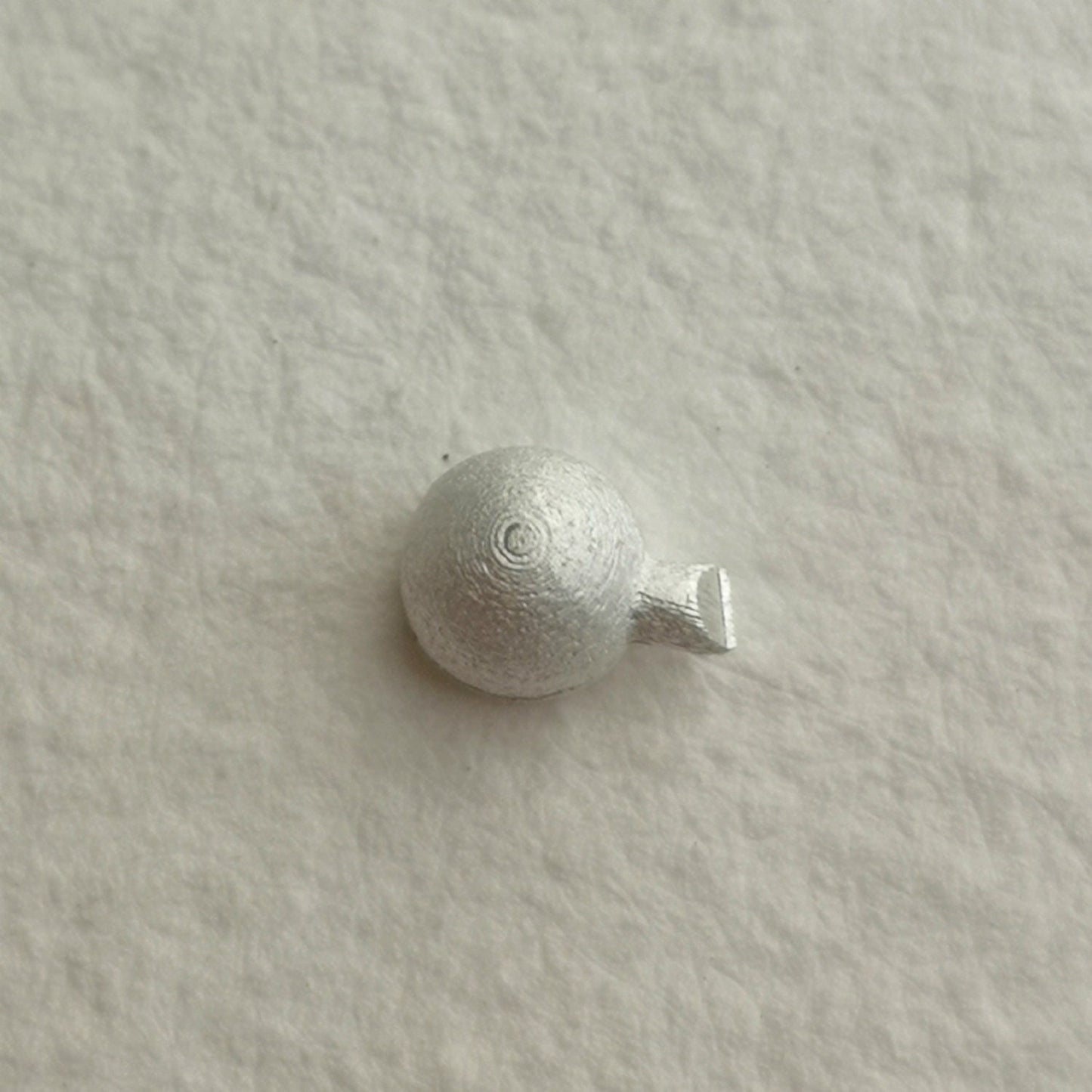 3mm Round cup Collet sterling silver cast stone setting