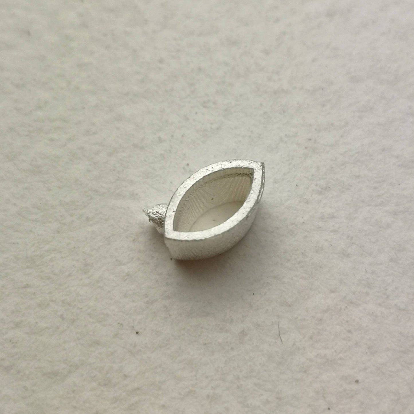 6x3mm Marquise collet sterling silver cast stone setting