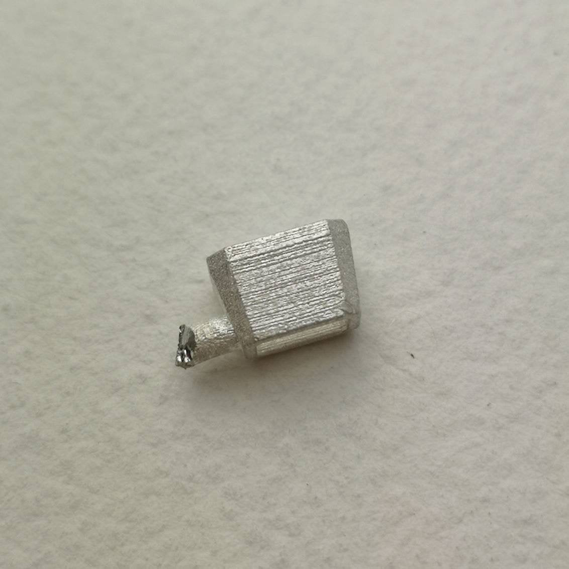 6x4mm Octagon/ Emerald collet sterling silver cast stone Setting
