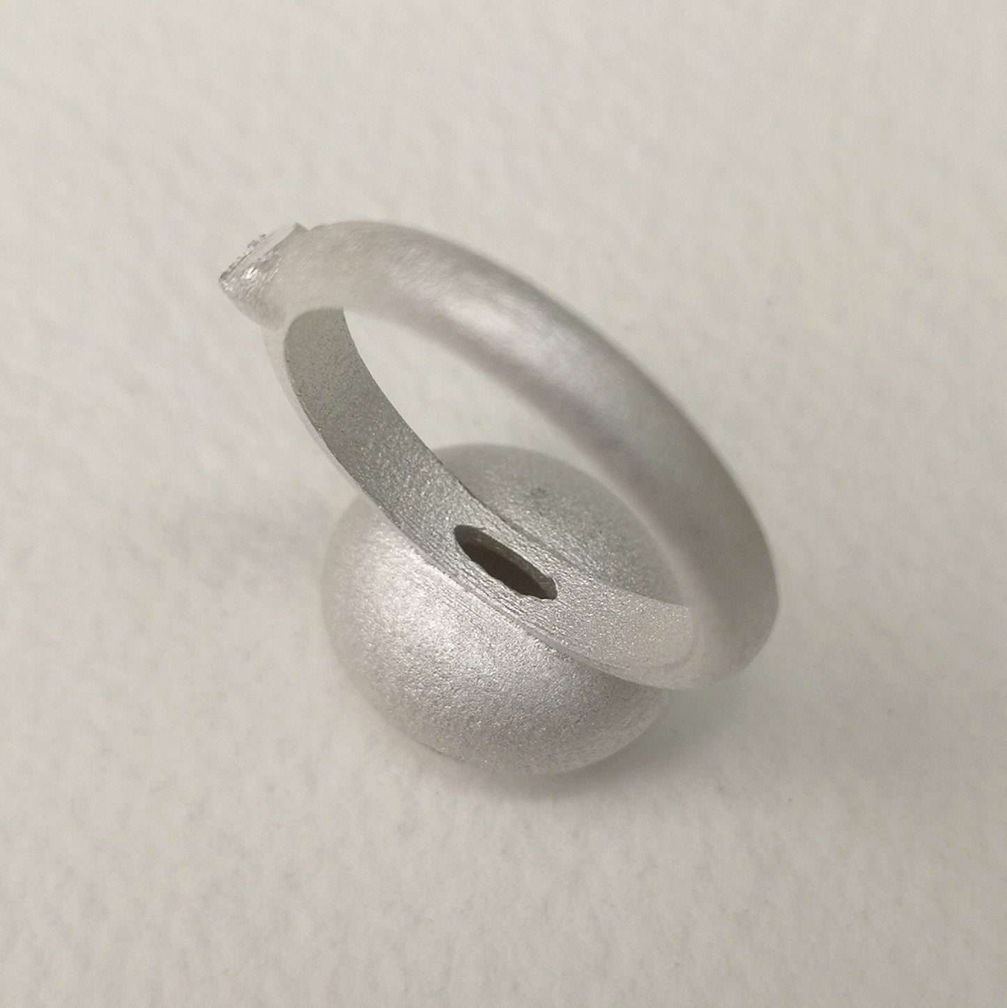 10x8mm Oval collet sterling silver cast ring blank