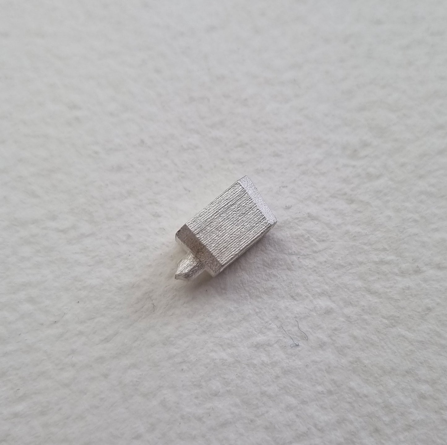 7x5mm Octagon / Emerald collet sterling silver cast stone setting