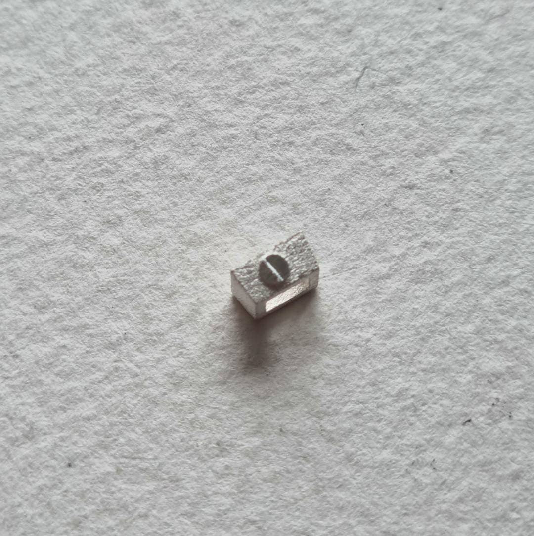 4x3mm Baguette collet sterling silver cast stone setting