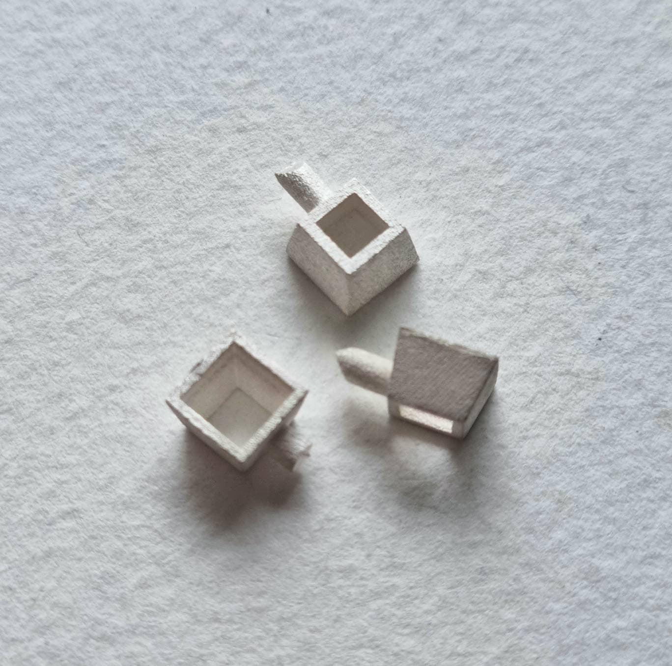 5mm Square collet sterling silver cast stone setting