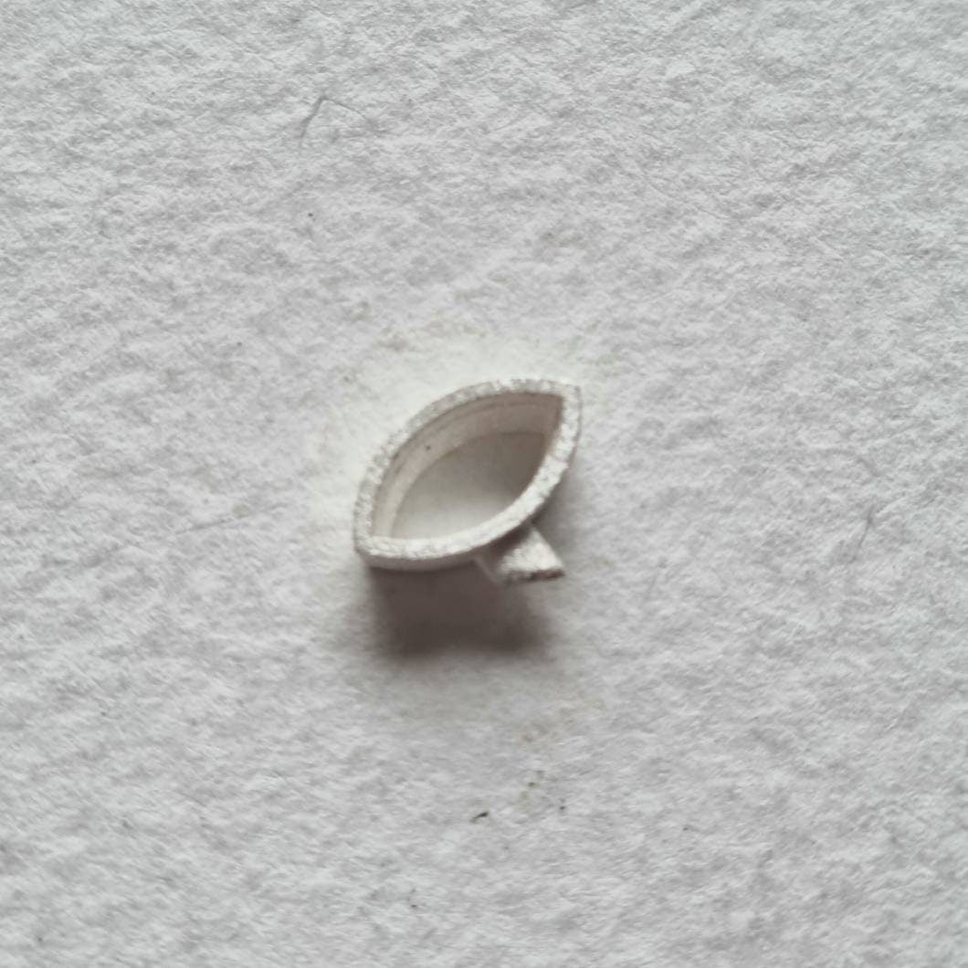8x4mm Marquise collet sterling silver cast stone setting