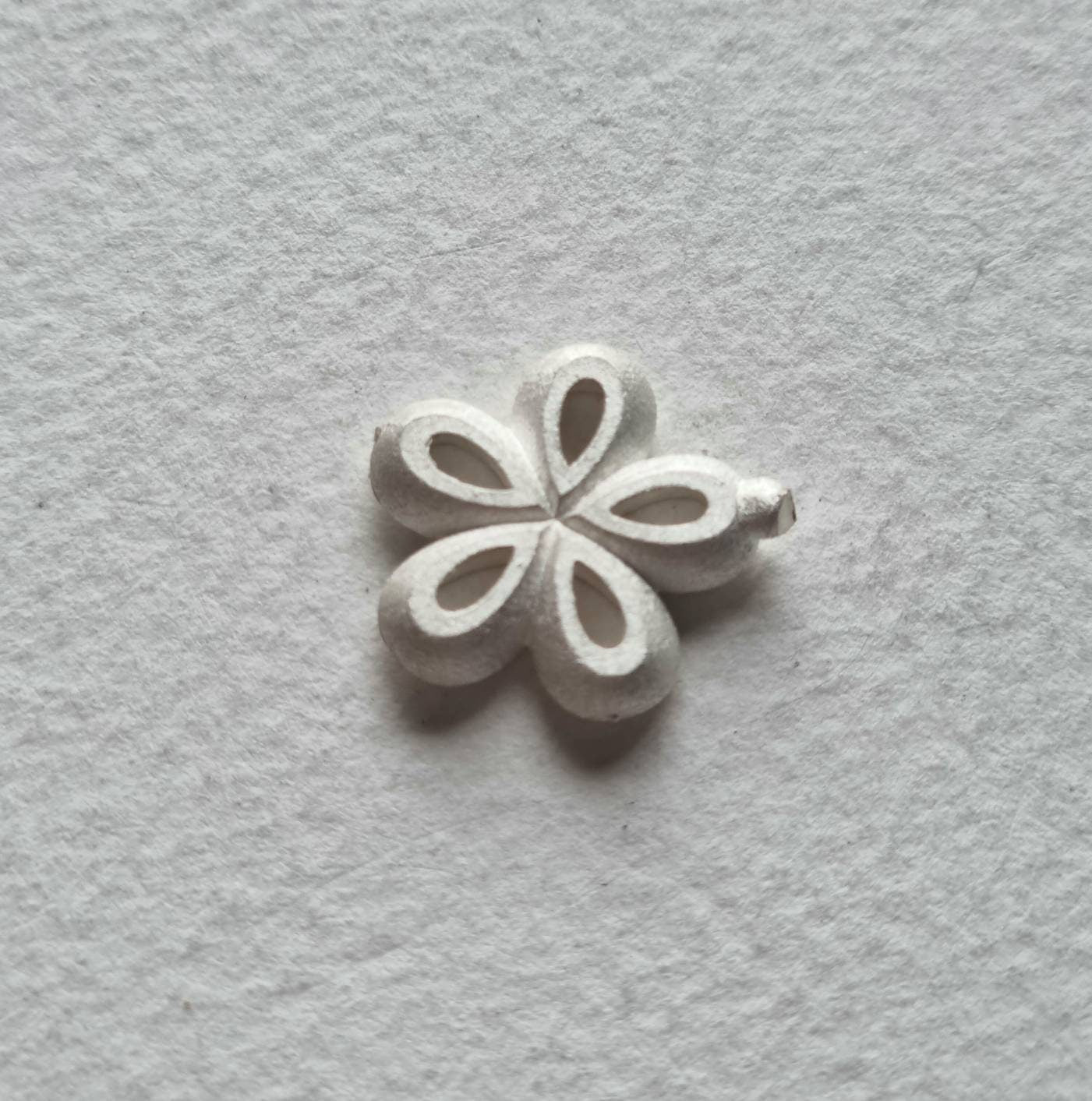 5x3mm Pear multi stone collet sterling silver cast stone setting
