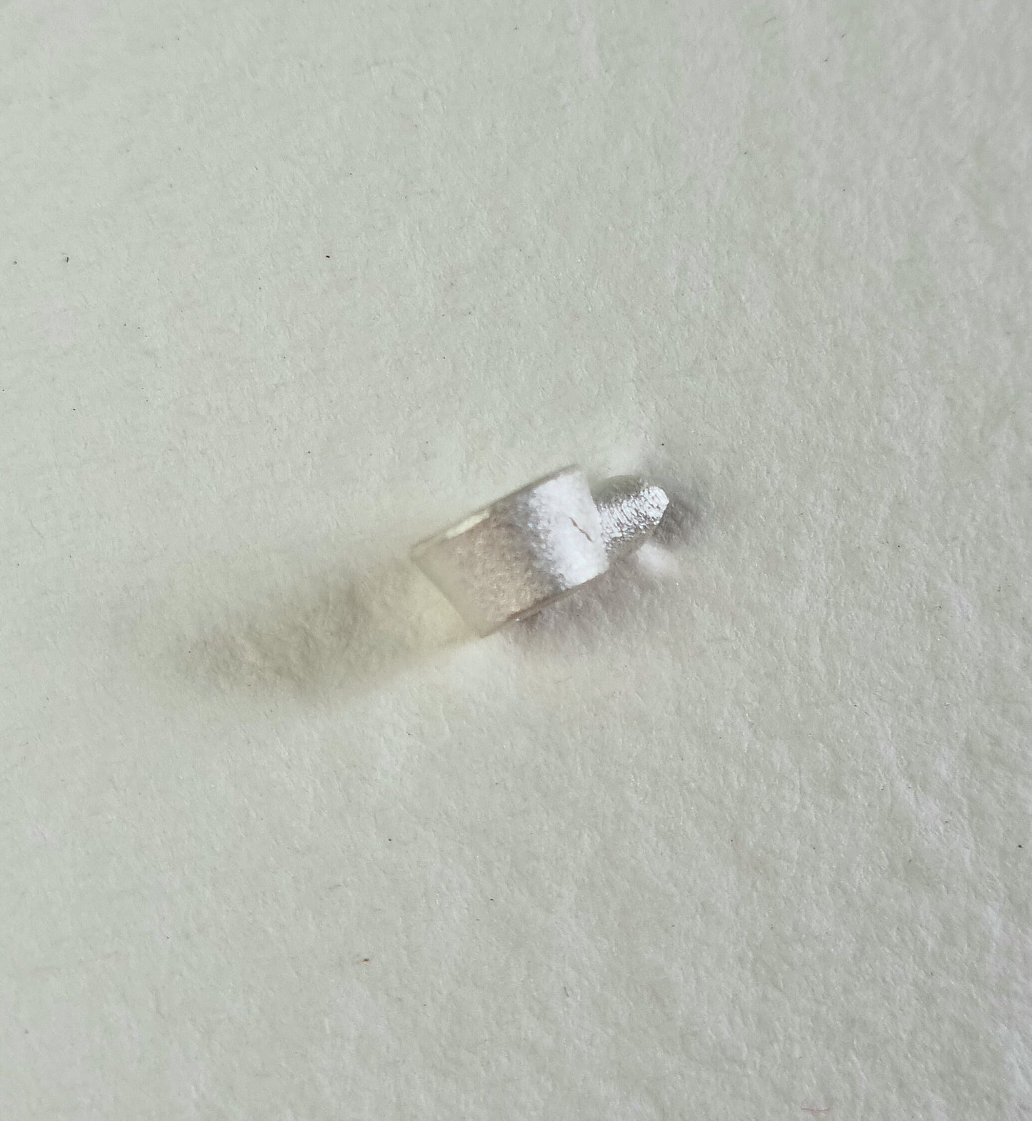 3.5mm - 4mm Round collet sterling silver cast stone setting