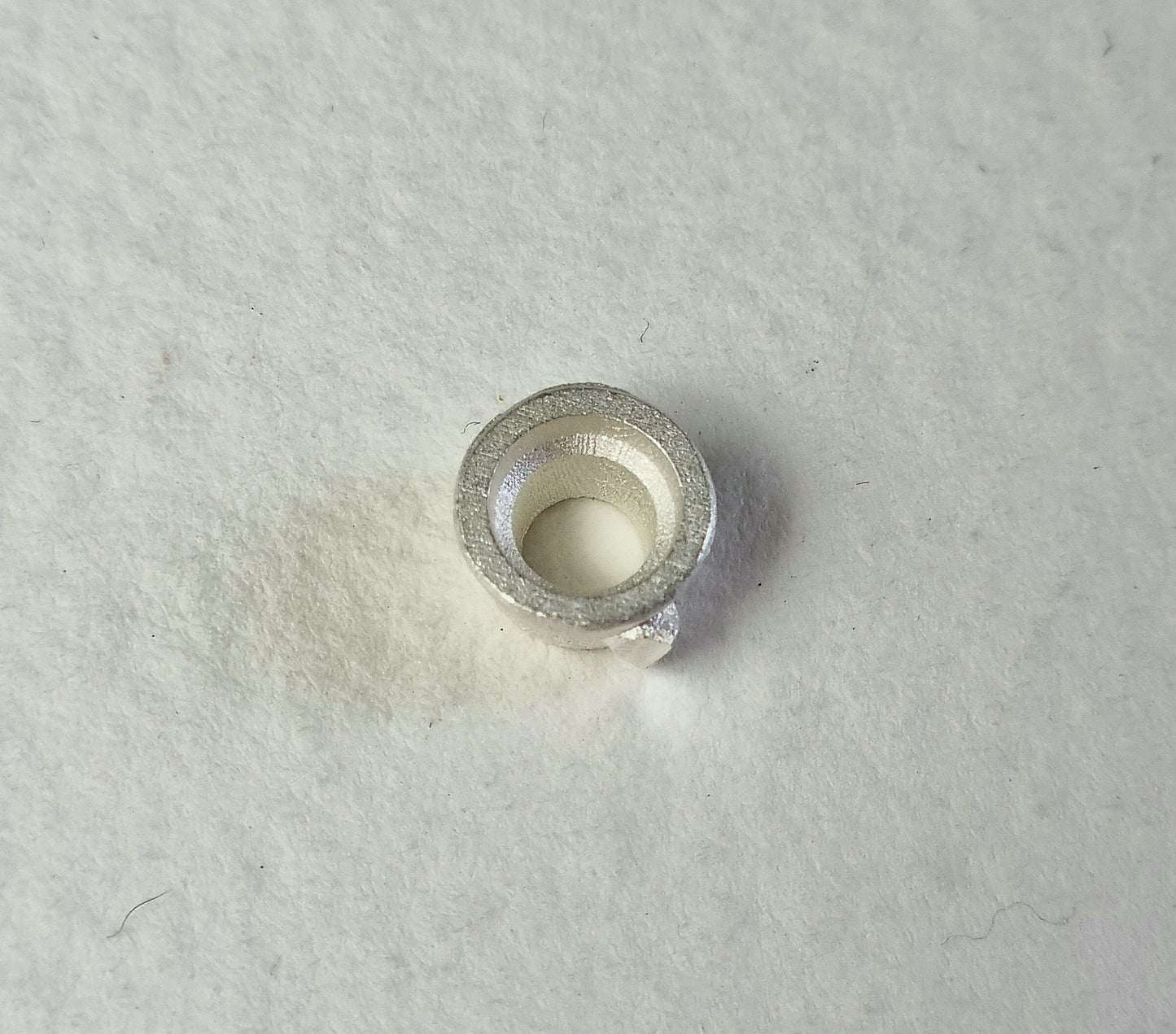 5.5mm - 6mm Round collet sterling silver cast stone Setting