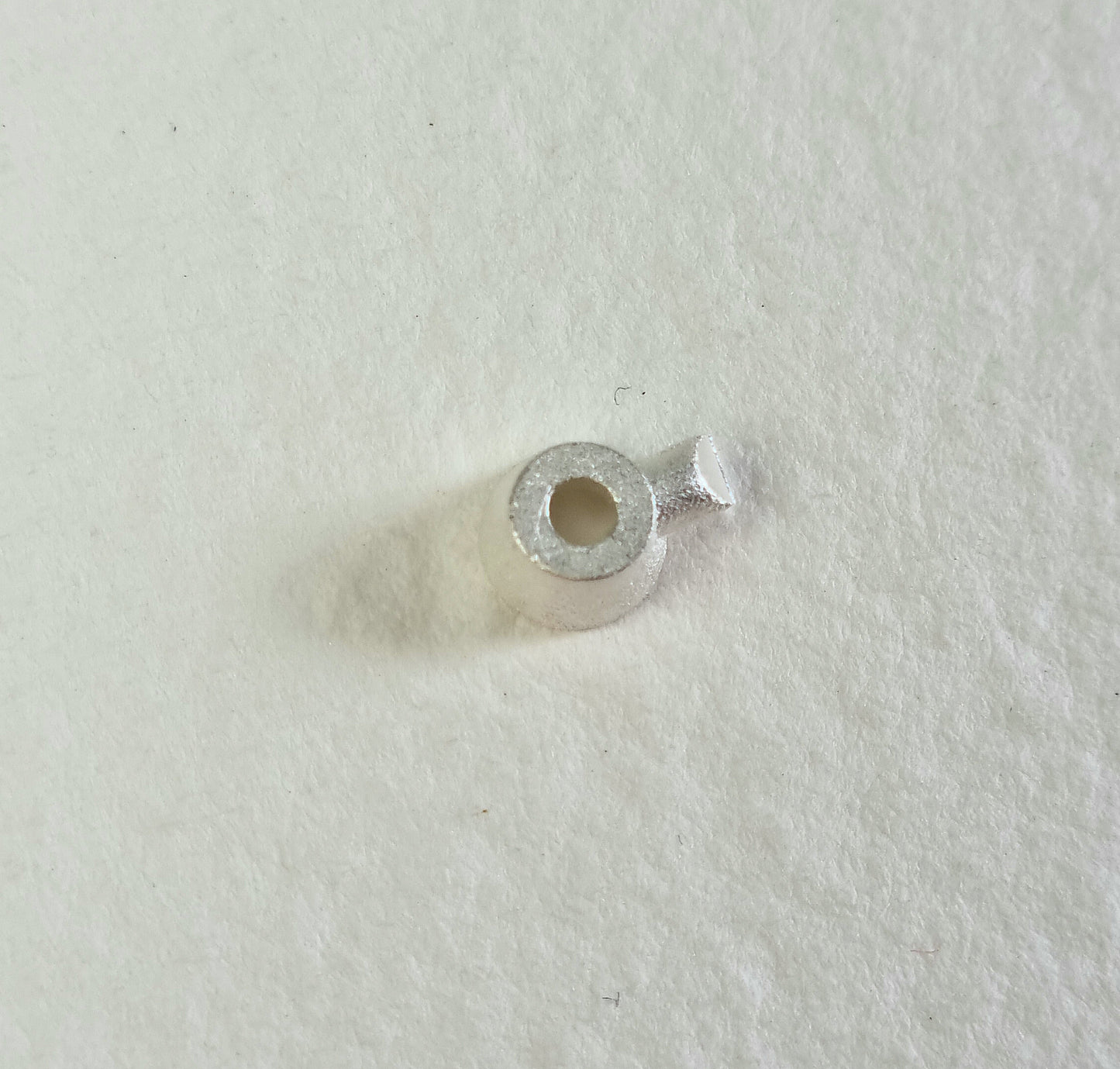 3.5mm - 4mm Round collet sterling silver cast stone setting