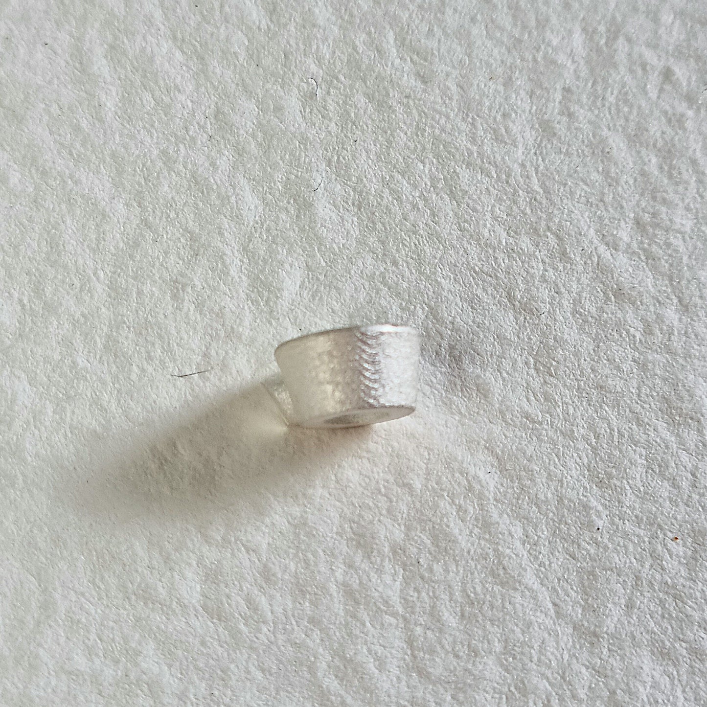 4.5mm - 5mm Round collet sterling silver cast stone Setting