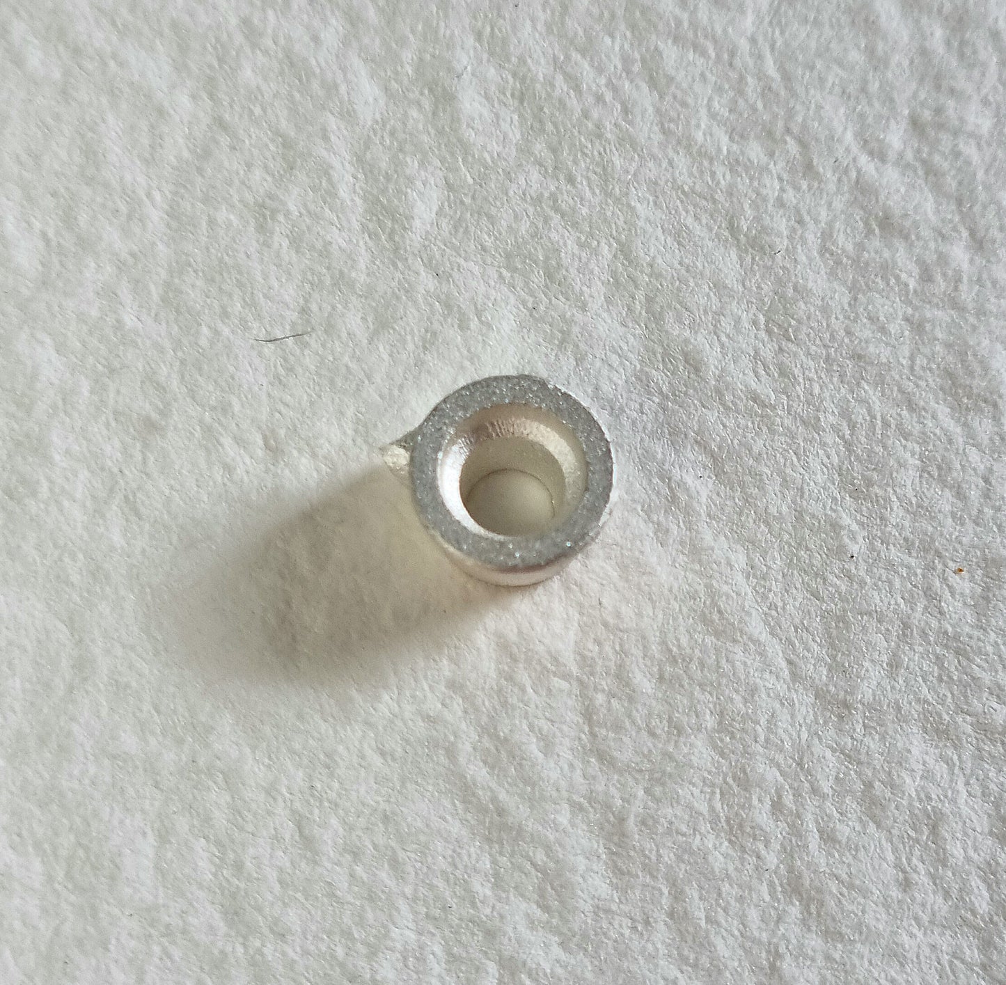 4.5mm - 5mm Round collet sterling silver cast stone Setting