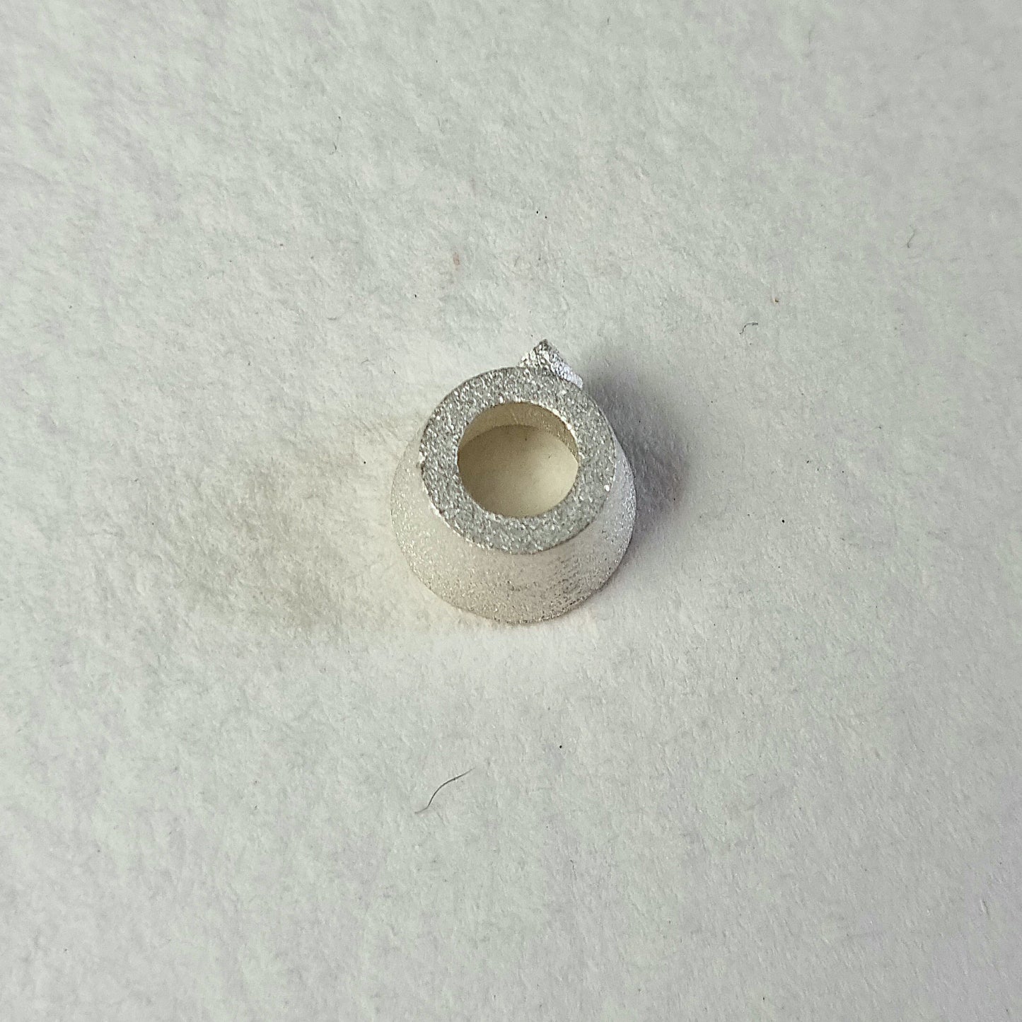 5.5mm - 6mm Round collet sterling silver cast stone Setting