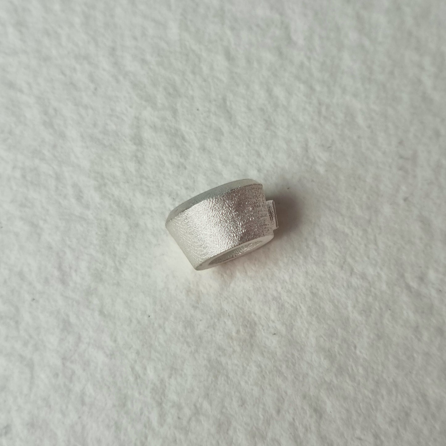 6.5mm - 7mm Round collet sterling silver cast stone setting