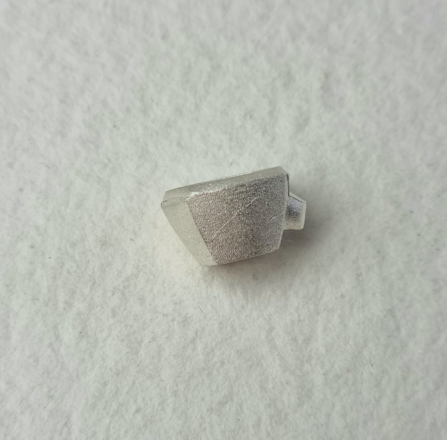 8mm Cushion collet sterling silver cast stone Setting