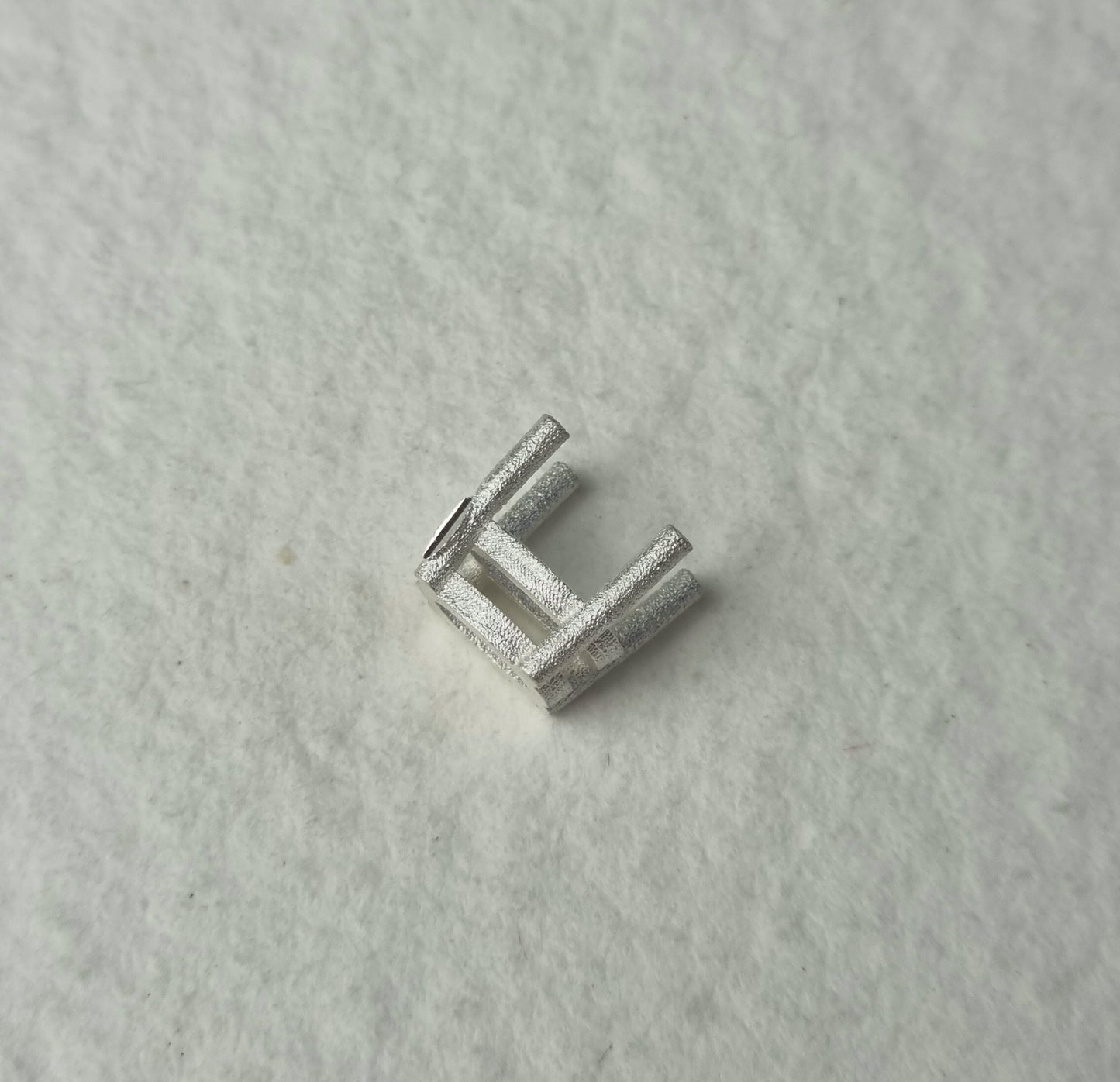 7x5mm Oval 4 claw sterling silver cast stone setting