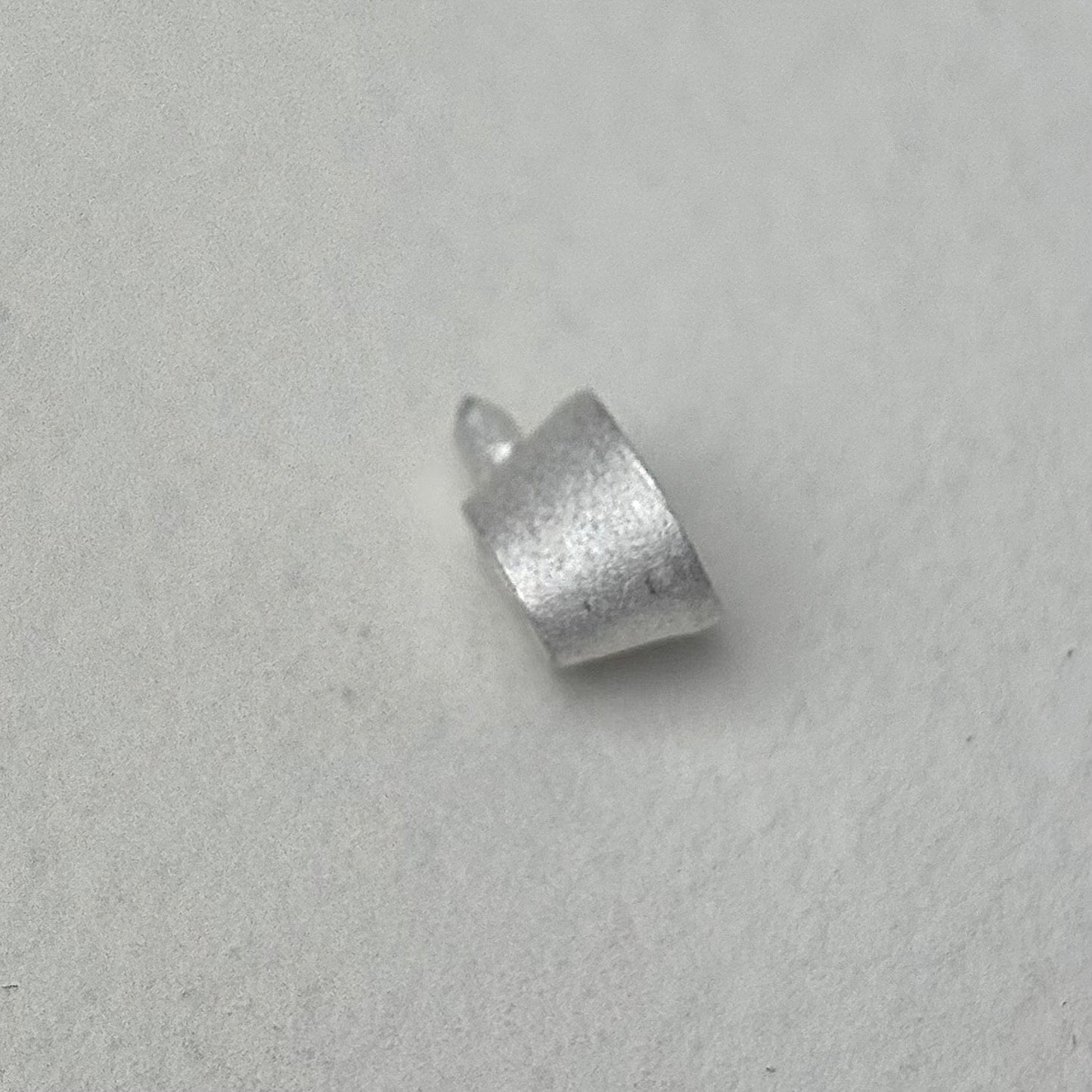 7x5mm Oval Tall collet recycled sterling silver or 9ct gold cast stone setting