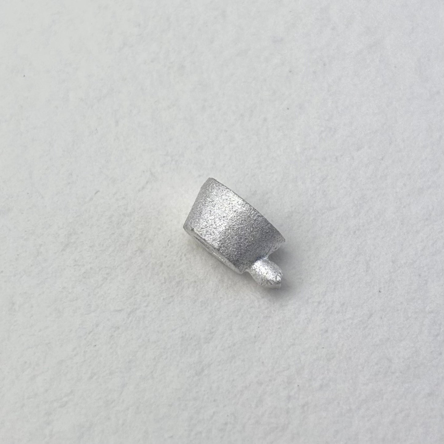 6x4mm Oval Tall  collet recycled sterling silver or 9ct gold cast stone setting