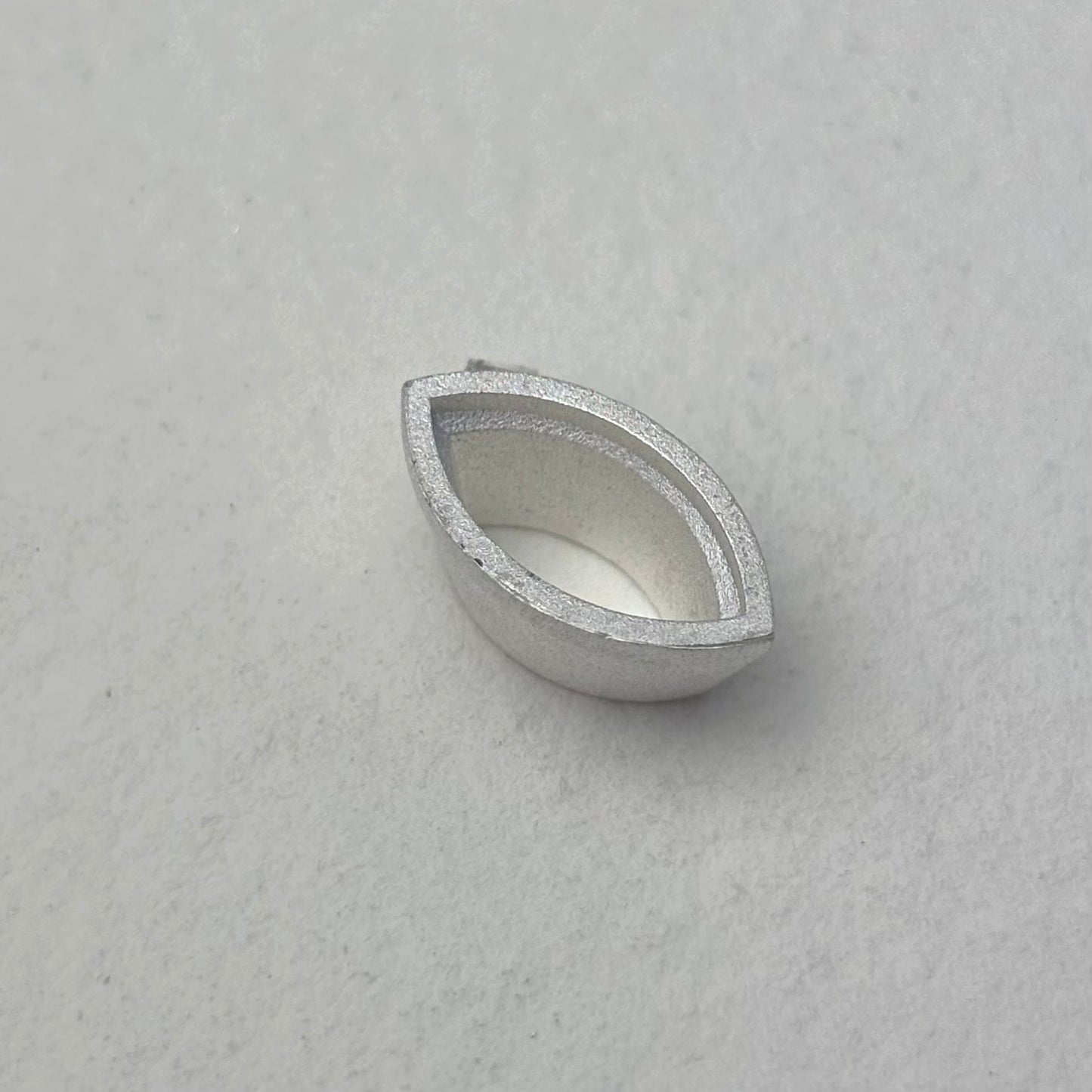 12x6mm Marquise collet recycled sterling silver or 9ct gold cast stone setting