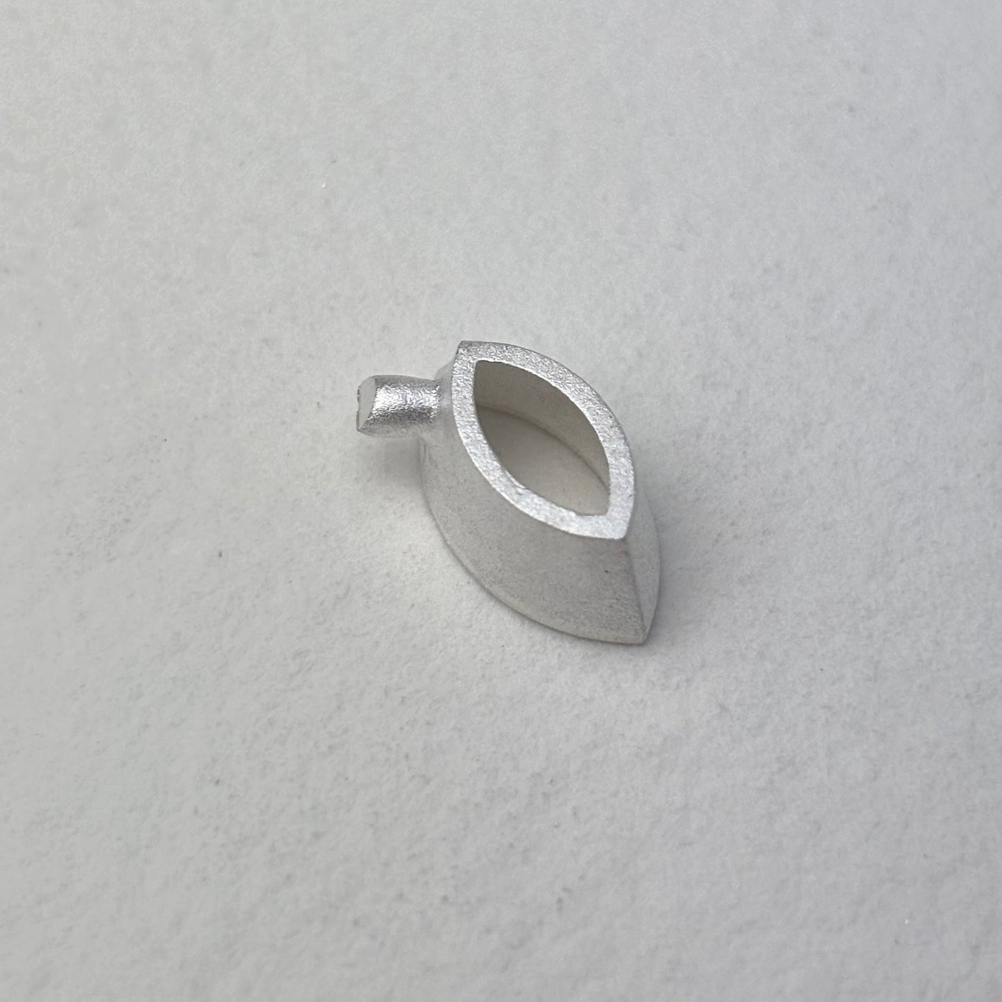 12x6mm Marquise collet recycled sterling silver or 9ct gold cast stone setting