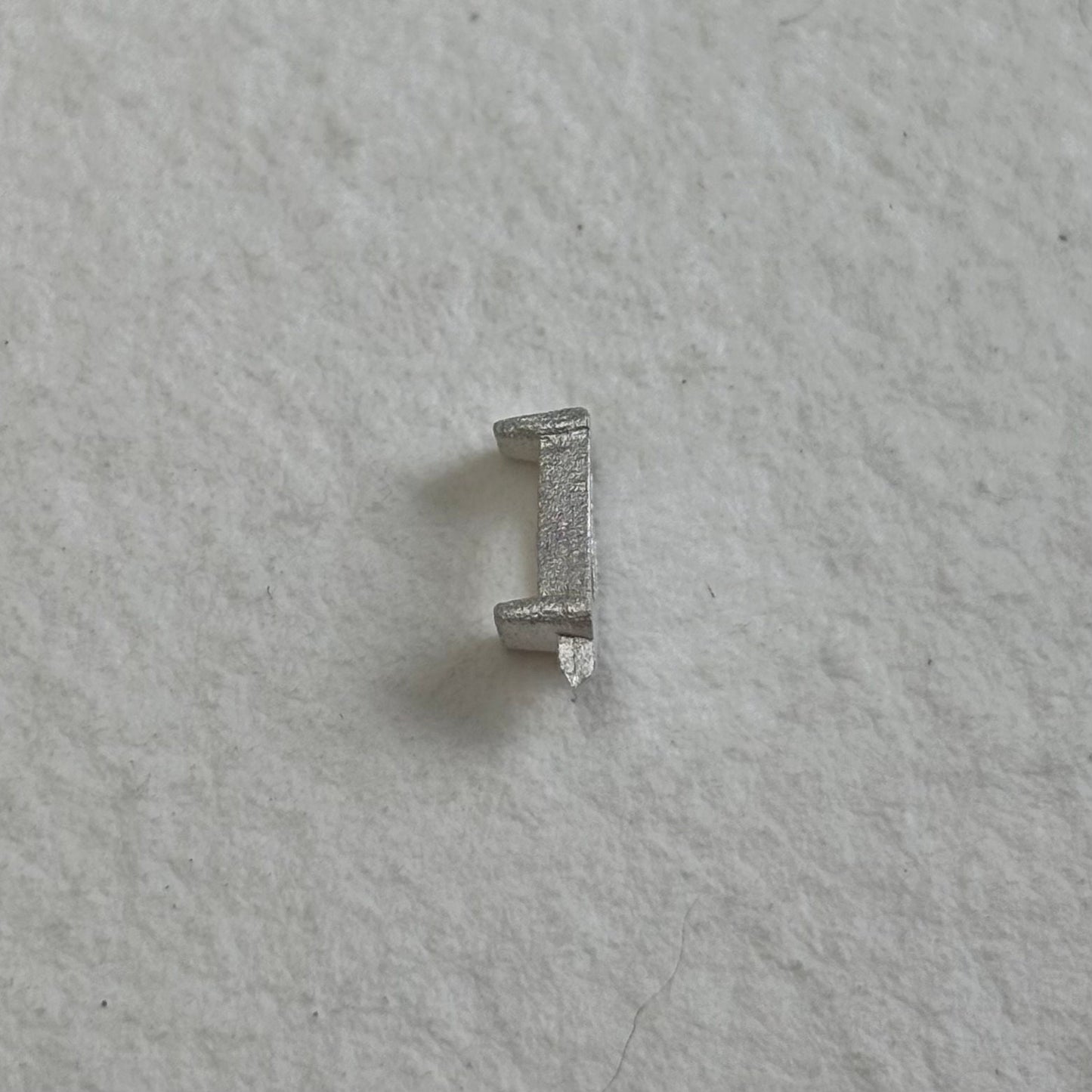 5mm / 2.5mm / 2 mm Tapered Baguette semi collet sterling silver cast stone setting