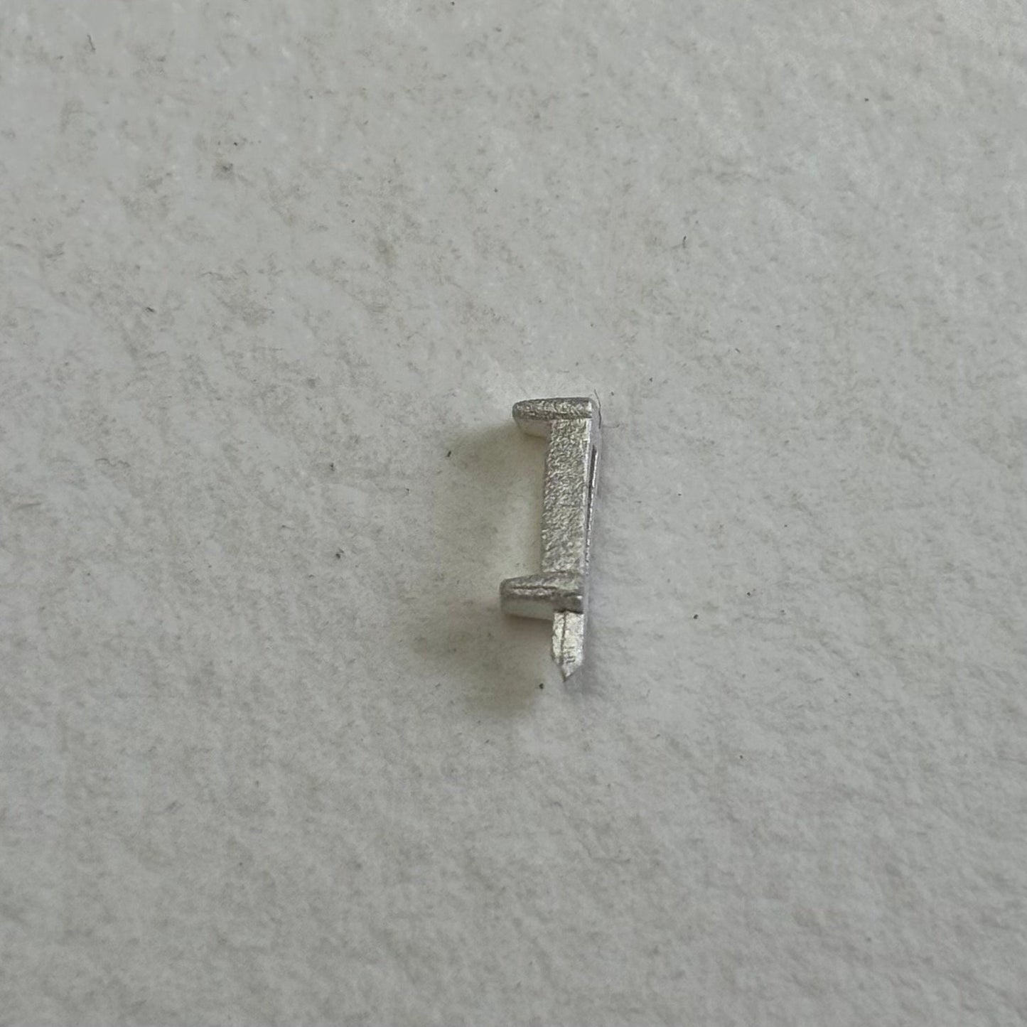 5mm / 2mm / 1.5mm Tapered Baguette semi collet sterling silver cast stone setting