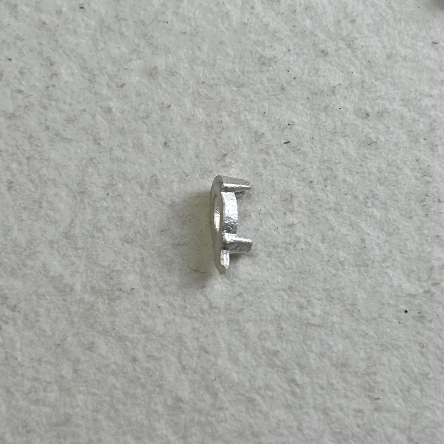 3mm x 1.5mm Marquise semi collet sterling silver cast stone setting