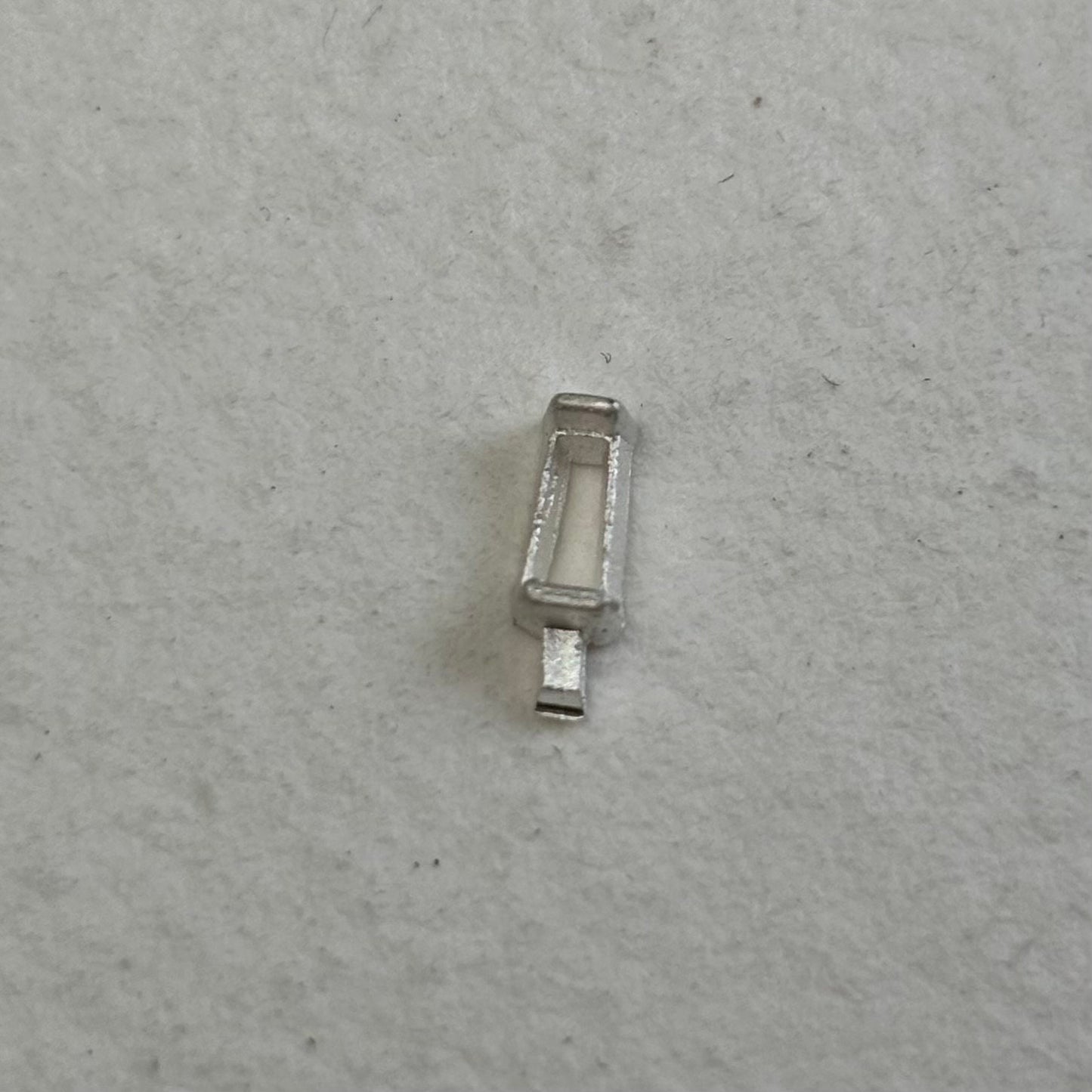 4.5mm / 2mm / 1.5mm Tapered Baguette semi collet sterling silver cast stone setting