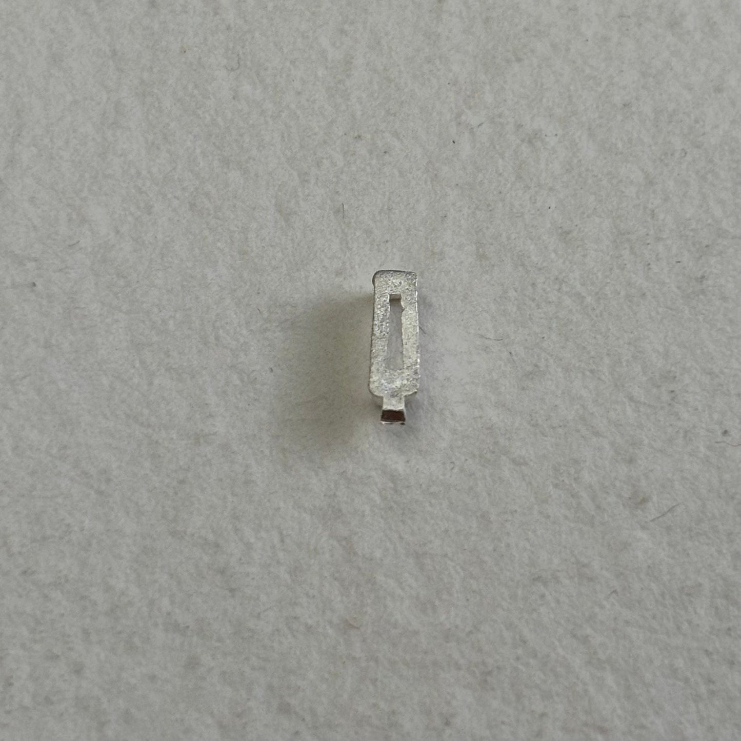 5mm / 1.5mm / 1.5mm Tapered Baguette semi collet sterling silver cast stone setting