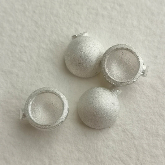 6mm Round Cup collet sterling silver cast stone setting