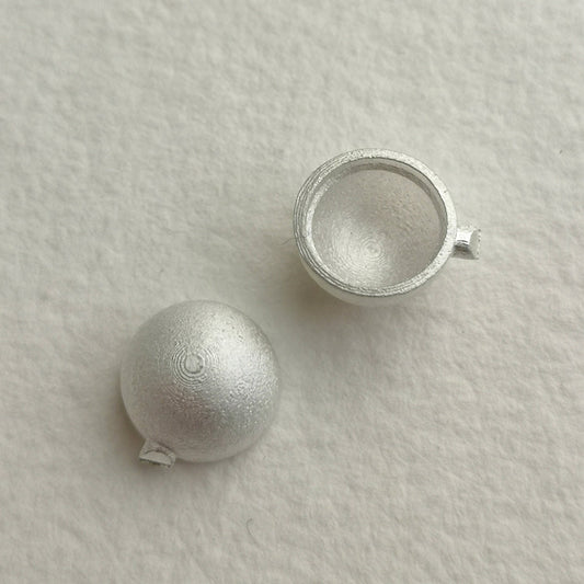 8mm Round Cup collet sterling silver cast stone Setting