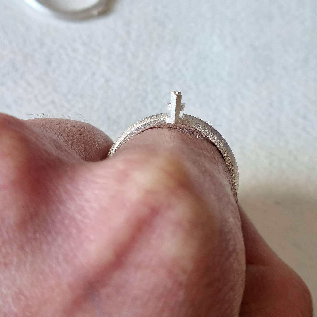 6x4mm Marquise 2 claw claw sterling silver cast ring blank