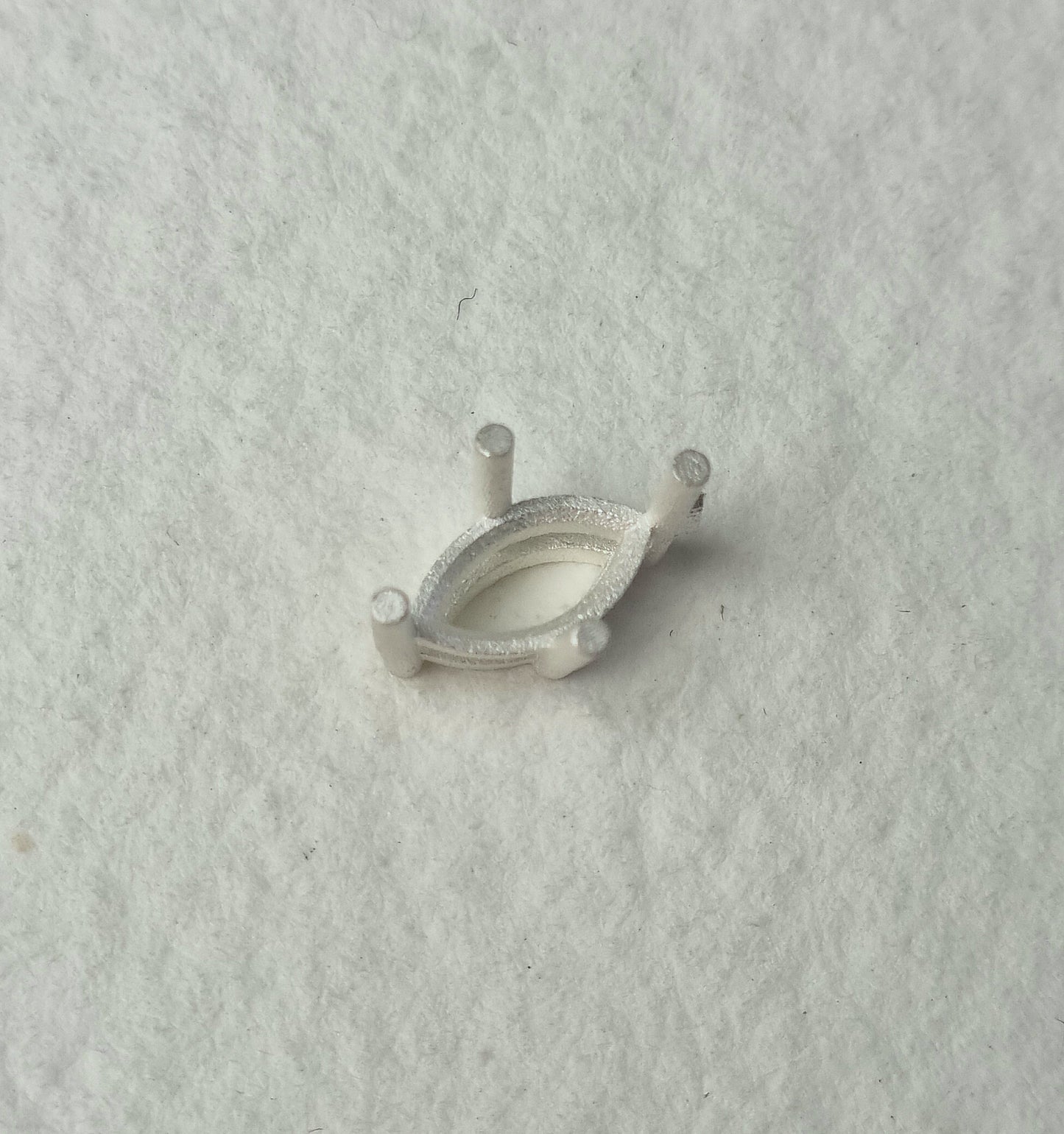8x4mm Marquise 4 claw sterling silver cast stone setting